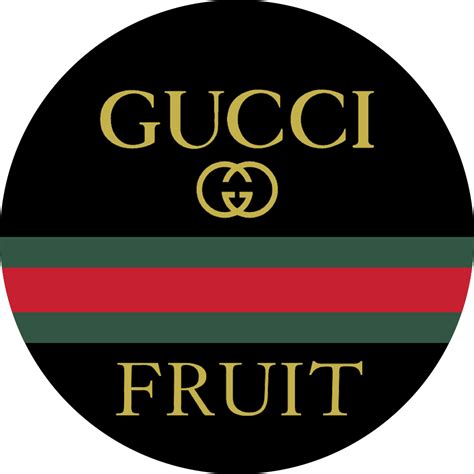 gucci fruit printed|Gucci print transparent.